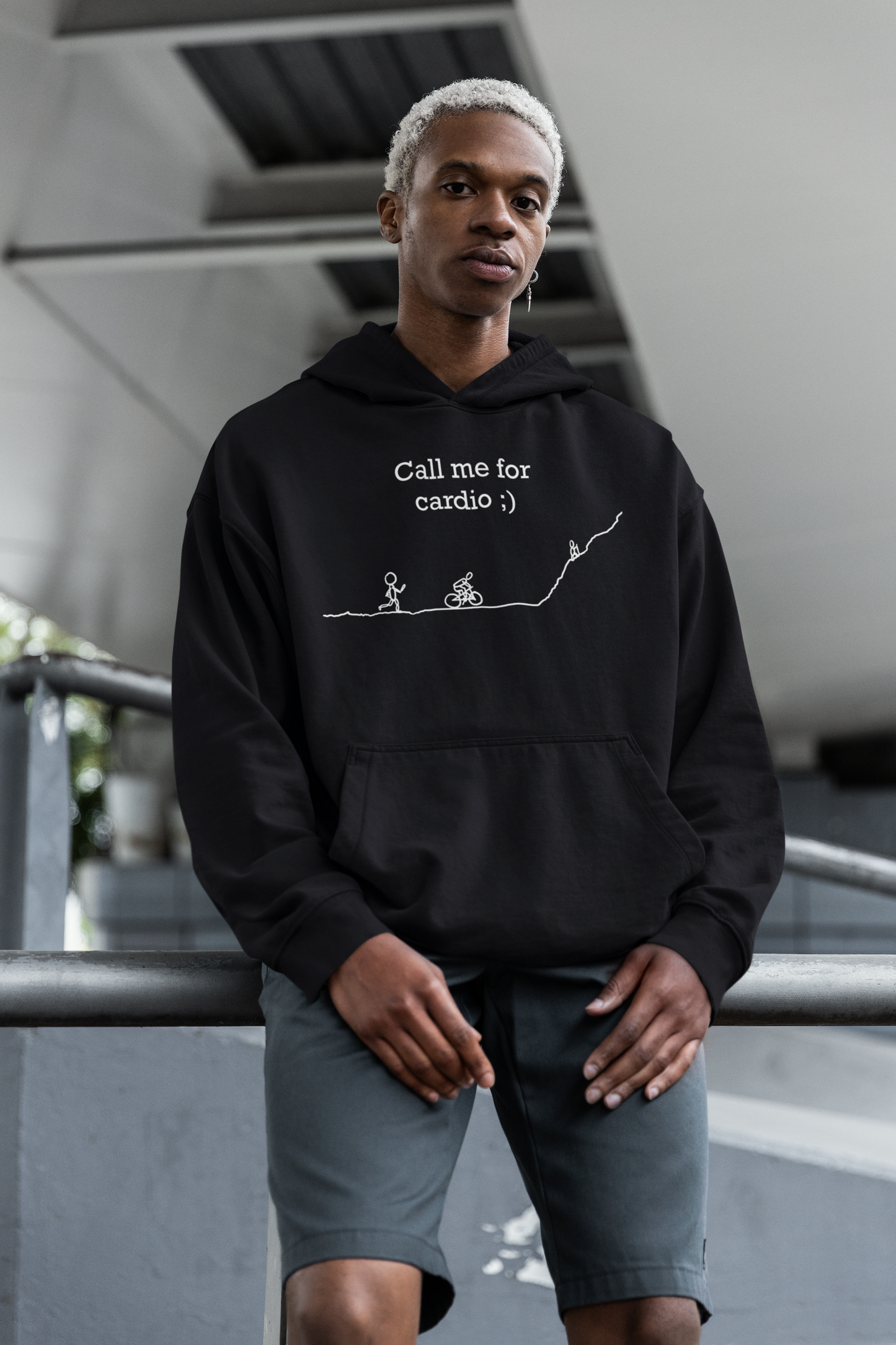 Call Me for Cardio – Running, Biking & Hiking Hoodie | Fitness Hoodie