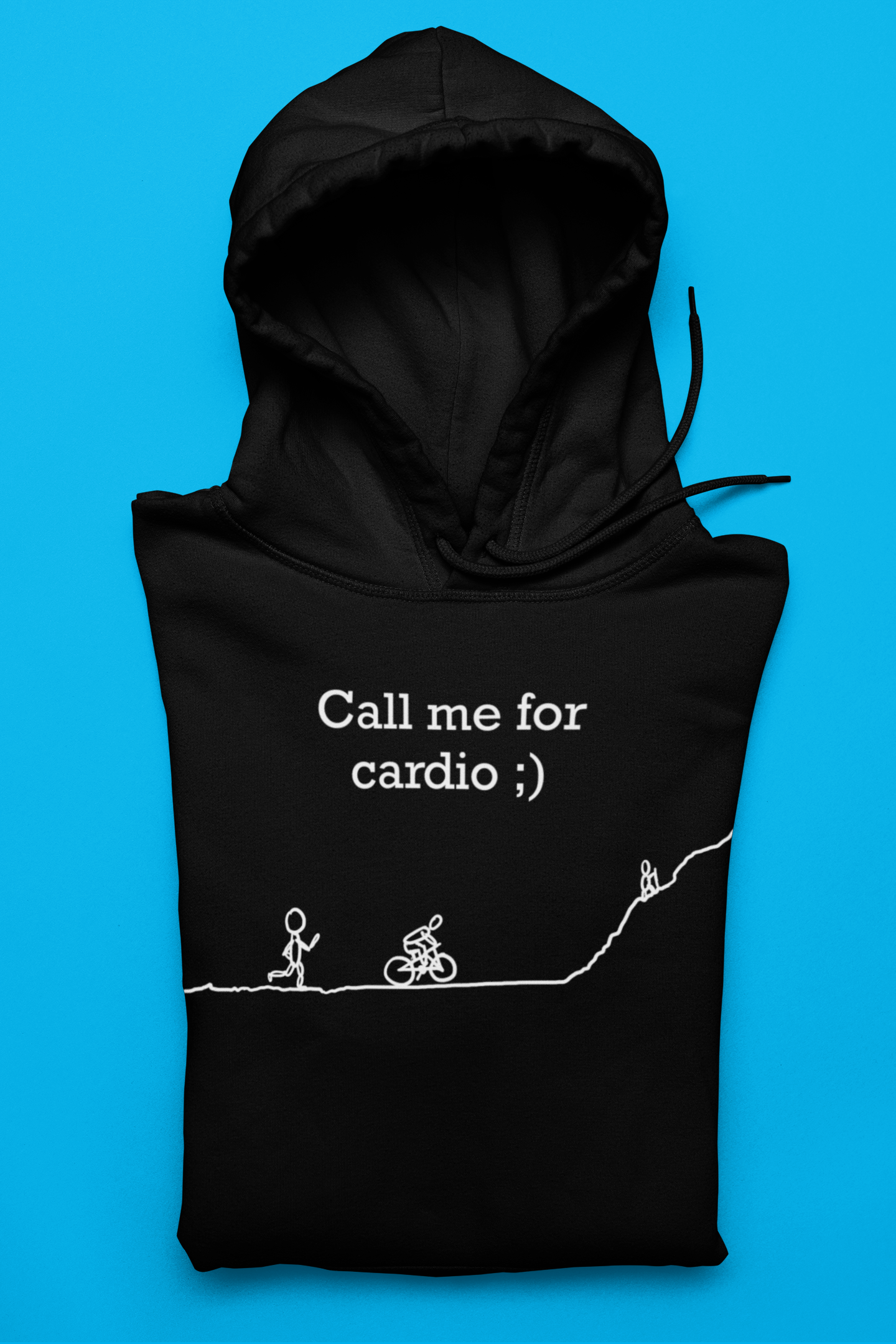 Call Me for Cardio – Running, Biking & Hiking Hoodie | Fitness Hoodie