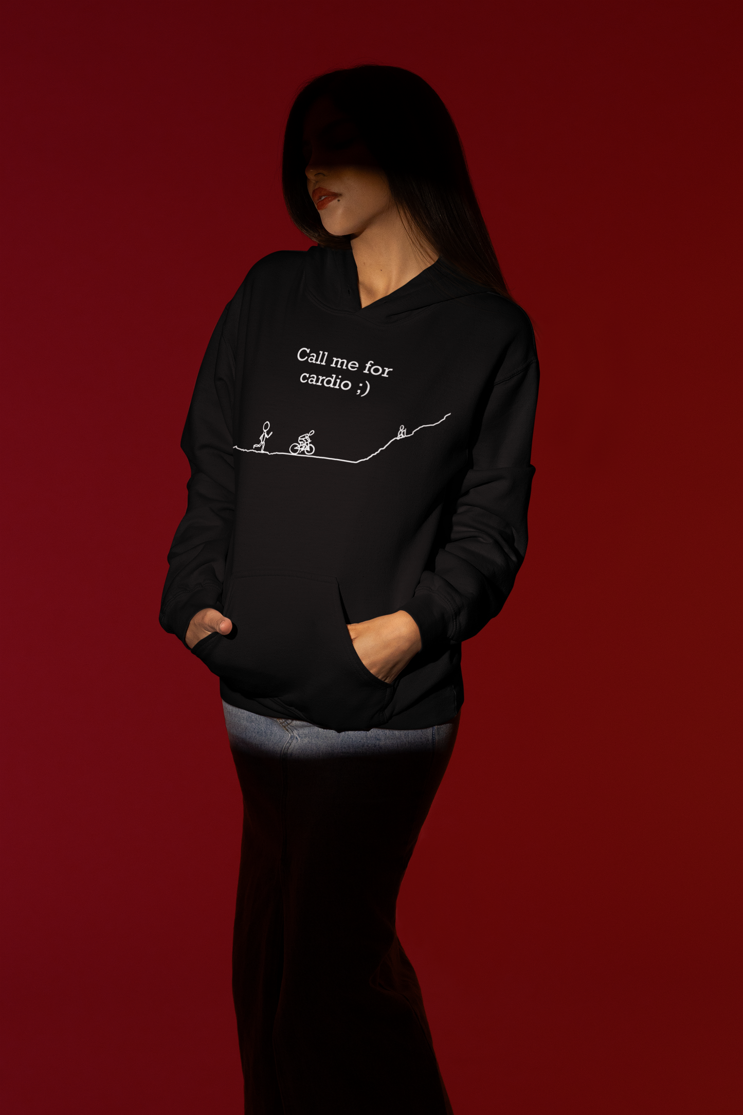 Call Me for Cardio – Running, Biking & Hiking Hoodie | Fitness Hoodie