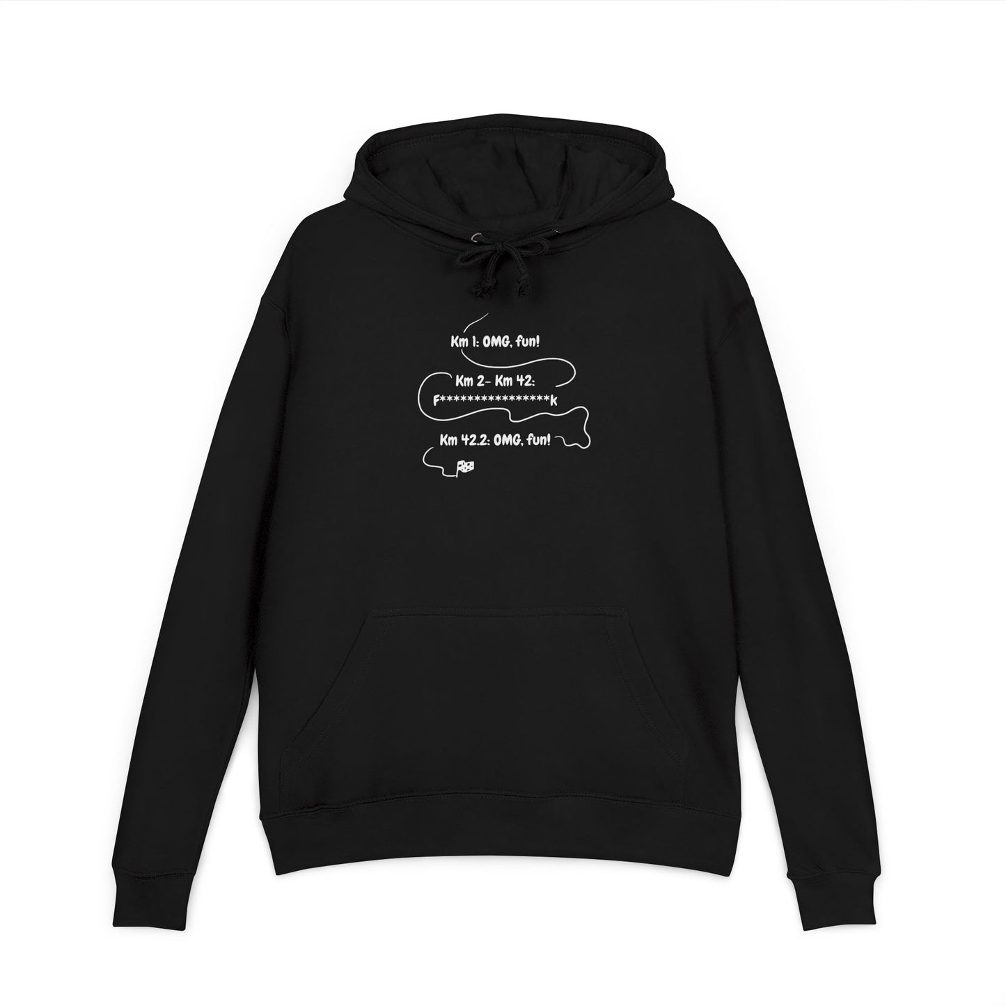 Funny Hoodie for marathon runners - The emotional rollercoaster